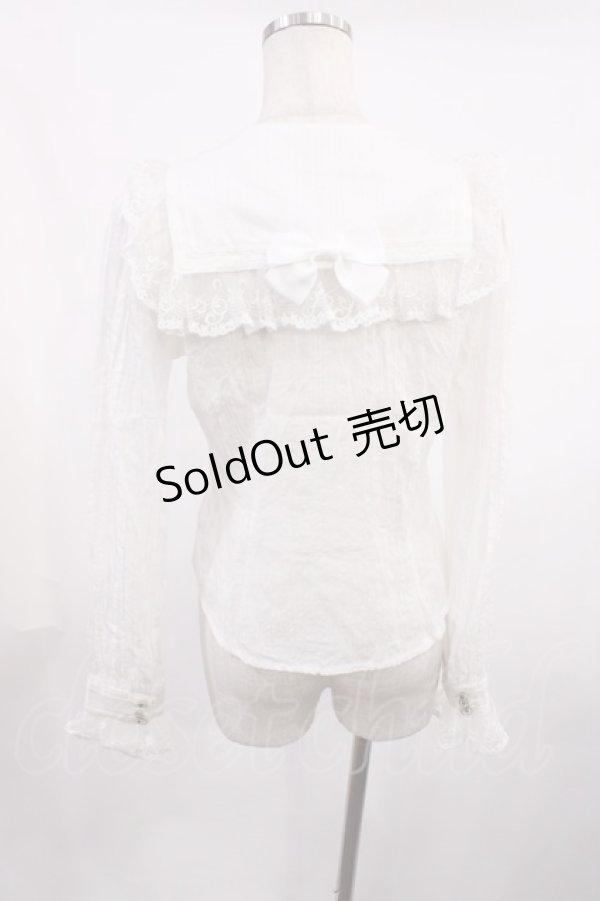 画像3: BABY,THE STARS SHINE BRIGHT / クラウン刺繍のセーラースクールブラウス Free オフ H-25-11-17-1023-BA-BL-NS-ZH (3)