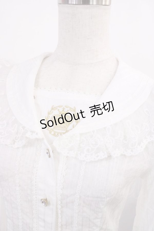 画像4: BABY,THE STARS SHINE BRIGHT / クラウン刺繍のセーラースクールブラウス Free オフ H-25-11-17-1023-BA-BL-NS-ZH (4)