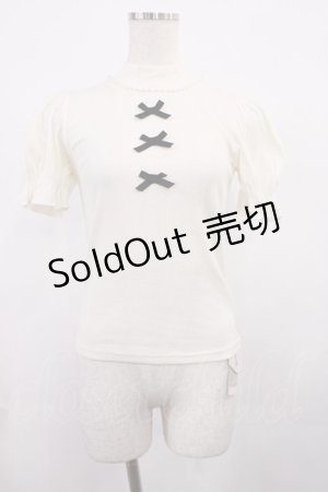 画像: Ank Rouge / 3つリボンテレコ M オフ H-25-11-17-1026-CA-TO-NS-ZH