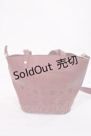 画像: m petit by misako / AMハナパンチング2WAYバッグ  レッド H-25-11-17-1032-LO-BG-NS-ZH