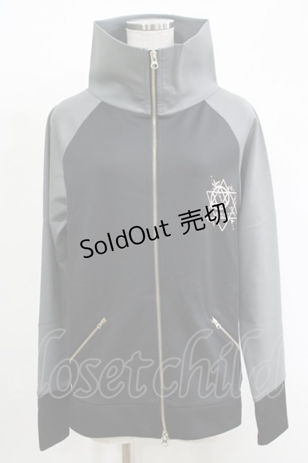 画像1: Deorart / ZIPジャージ  黒×グレー H-25-11-17-056-PU-TO-KB-ZH (1)