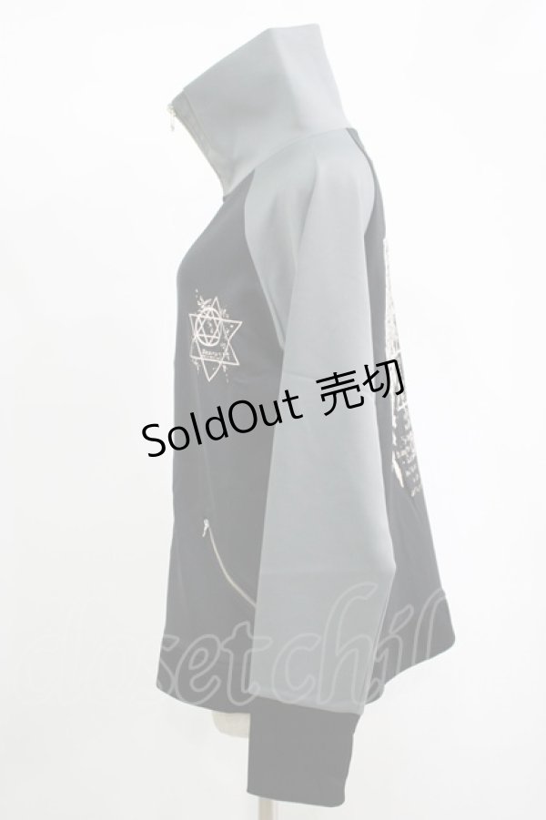 画像2: Deorart / ZIPジャージ  黒×グレー H-25-11-17-056-PU-TO-KB-ZH (2)