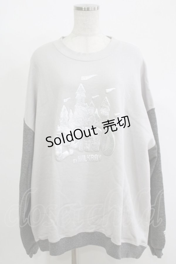 画像1: LAND by MILK BOY / CASTLE SWEATS  ライトグレー H-25-11-17-060-MB-TO-KB-ZH (1)