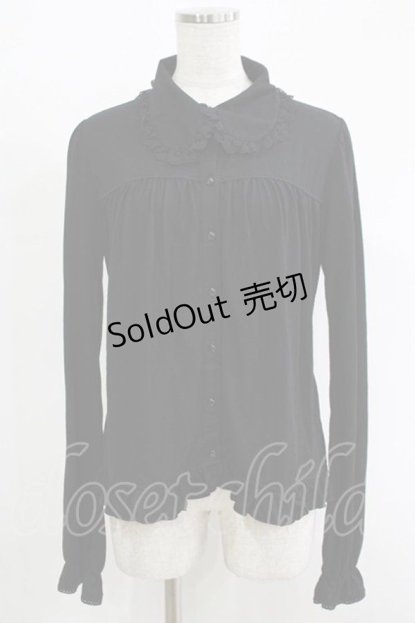 画像1: PUTUMAYO / 切替カットブラウス  ブラック H-25-11-17-063-PT-BL-KB-ZH (1)