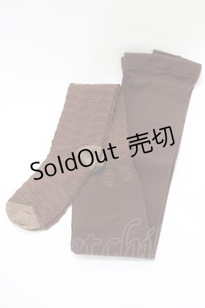 画像: Q-pot. / メルトチョコレートタイツ  ブラウン H-25-11-17-076-QP-ZA-KB-ZH