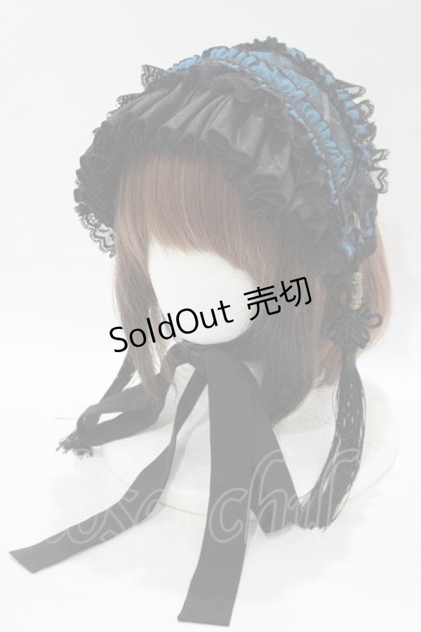 画像1: 【SALE】Ozz oneste / 和飾りヘッドドレス  黒 H-25-11-17-078-OO-AC-KB-ZT437 (1)