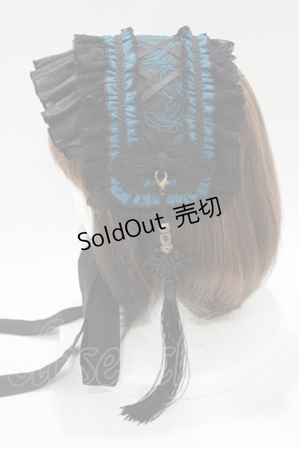 画像2: 【SALE】Ozz oneste / 和飾りヘッドドレス  黒 H-25-11-17-078-OO-AC-KB-ZT437 (2)