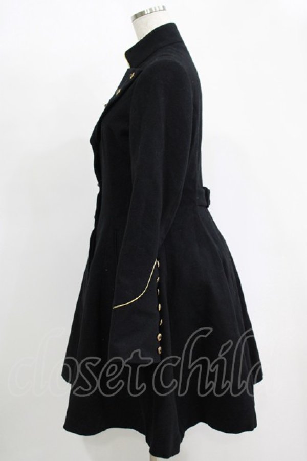 画像2: ATELIER BOZ / スタンドカラーウールコート  黒 H-25-11-17-008-EL-CO-KB-ZH (2)