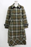 画像1: Jane Marple / Tartan check コクーンコート Free カーキ H-25-11-17-009-JM-CO-KB-ZH (1)