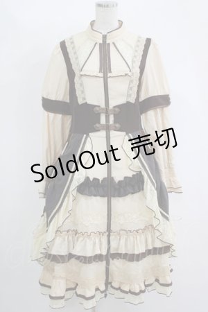 画像: Ozz oneste / Mellifluous Rose Onepiece  生成り×茶 H-25-11-17-002-OO-OP-KB-ZH