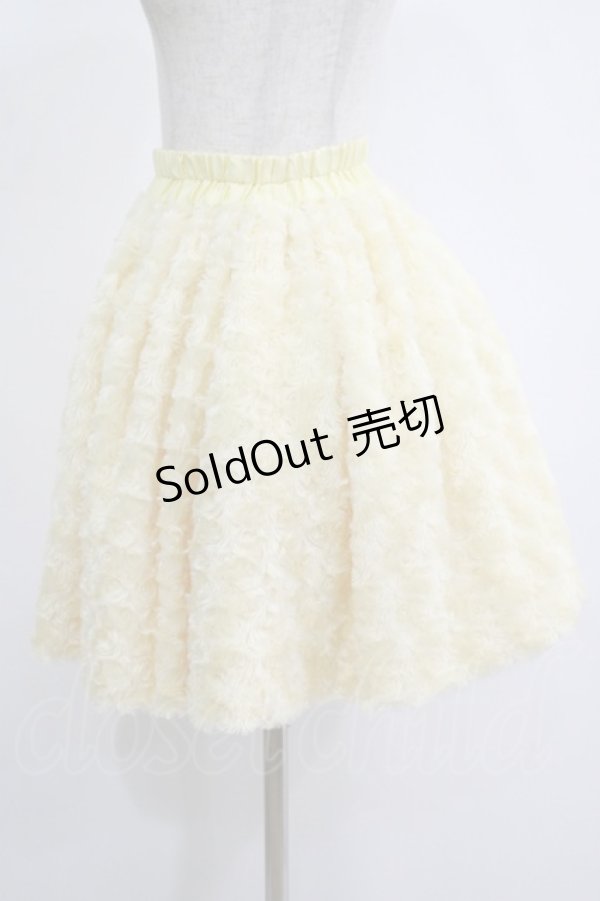 画像2: MILK / メレンゲファースカート  クリームイエロー H-25-11-17-015-ML-SK-KB-ZH (2)
