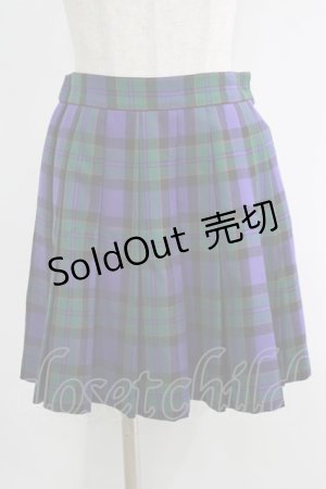 画像: MILK / Torte Checkミニスカート  ブルーベリージャム H-25-11-17-022-ML-SK-KB-ZH