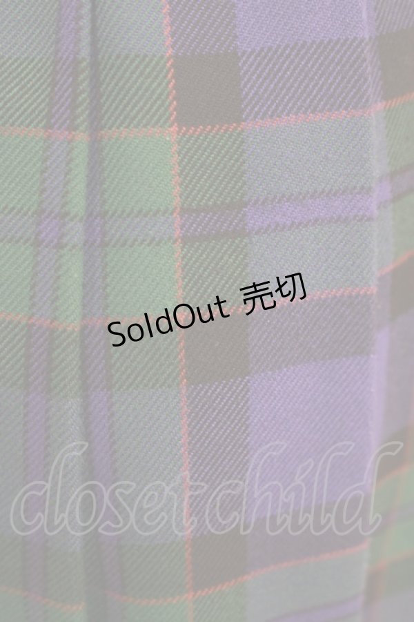 画像4: MILK / Torte Checkミニスカート  ブルーベリージャム H-25-11-17-022-ML-SK-KB-ZH (4)