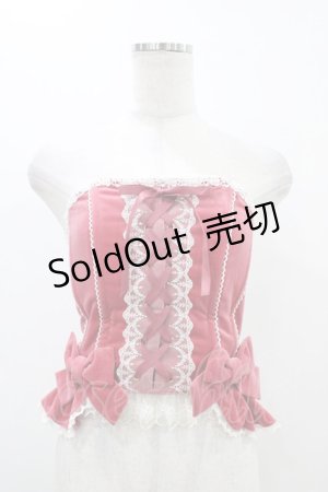 画像: Angelic Pretty / エレガント別珍ビスチェ Free ピンク H-25-11-18-1037-AP-JA-NS-ZH