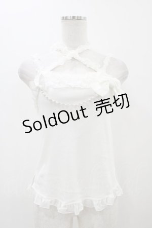画像: Angelic Pretty / ドレッシーフリルデコレーションキャミソール Free 白 H-25-11-18-1038-AP-TO-NS-ZH