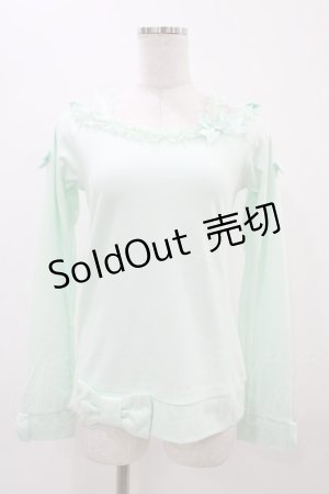 画像: Angelic Pretty / Prettyボートネックカットソー Free ミント H-25-11-18-1040-AP-TO-NS-ZH