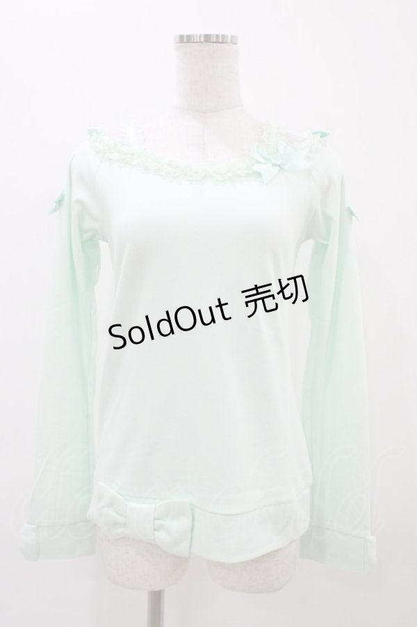 画像1: Angelic Pretty / Prettyボートネックカットソー Free ミント H-25-11-18-1040-AP-TO-NS-ZH (1)