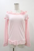画像1: Angelic Pretty / Prettyボートネックカットソー Free ピンク H-25-11-18-1041-AP-TO-NS-ZH (1)