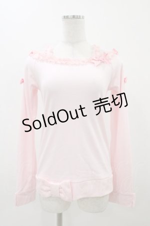 画像: Angelic Pretty / Prettyボートネックカットソー Free ピンク H-25-11-18-1041-AP-TO-NS-ZH