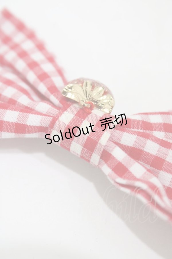 画像3: m petit by misako / AM2Pイチゴリボンクリップ  レッド H-25-11-18-1004-LO-AC-NS-ZH (3)