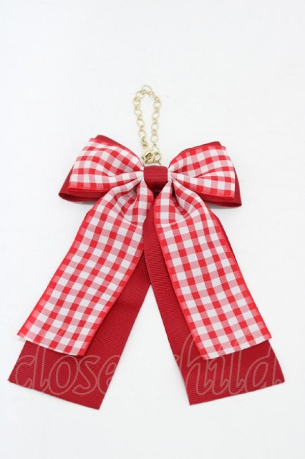 画像1: m petit by misako / AMチェックBGC  レッド H-25-11-18-1005-0-ZA-NS-ZH (1)