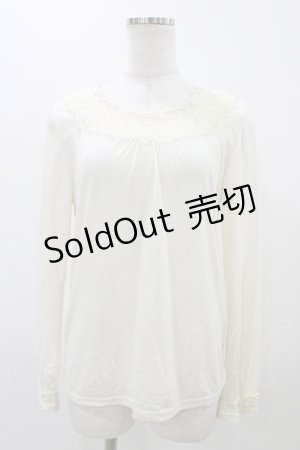 画像: axes femme / ドットチュールトップス L 生成り H-25-11-18-1052-AX-TO-NS-ZH