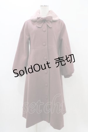 画像: m petit by misako / AM*リボンコート M ピンク H-25-11-18-1061-LO-CO-NS-ZH