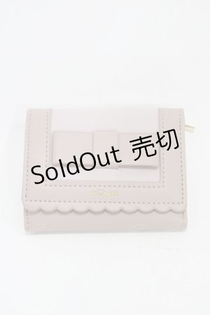 画像: m petit by misako / AMスカラップ3折財布  ピンク H-25-11-18-1007-LO-ZA-NS-ZH