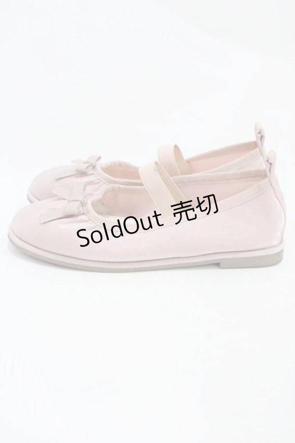 画像2: m petit by misako / AMリボンバレエシューズ S ピンク H-25-11-18-1001-LO-SH-NS-ZH (2)