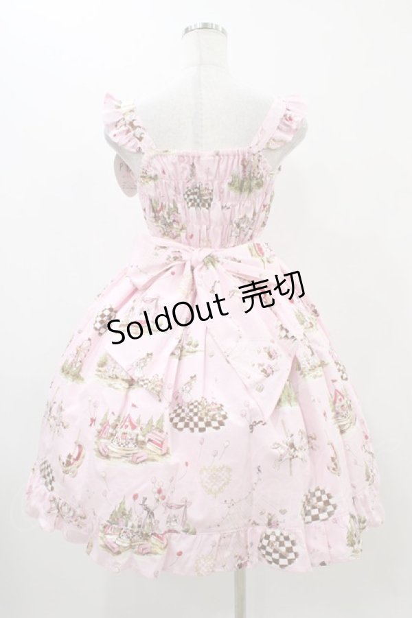 画像2: BABY,THE STARS SHINE BRIGHT / アリスインファンフェア柄リボンジャンパースカート Free ピンク H-25-11-18-1016-BA-OP-NS-ZH (2)