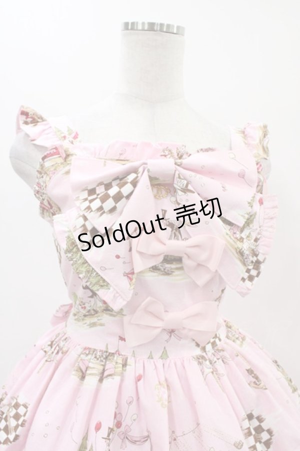 画像4: BABY,THE STARS SHINE BRIGHT / アリスインファンフェア柄リボンジャンパースカート Free ピンク H-25-11-18-1016-BA-OP-NS-ZH (4)