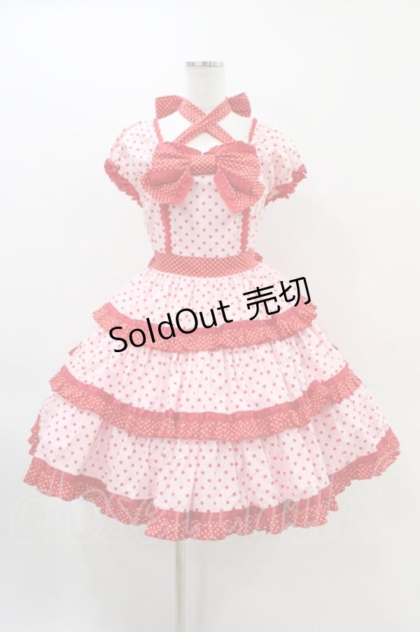 画像1: Angelic Pretty / リリカルドットワンピース Free ピンク H-25-11-18-1018-AP-OP-NS-ZH (1)