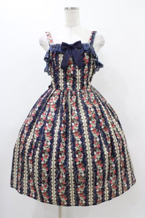 画像: axes femme kawaii / ローズベリーガーデンジャンスカ M ネイビー H-25-11-18-1021-AX-OP-NS-ZH