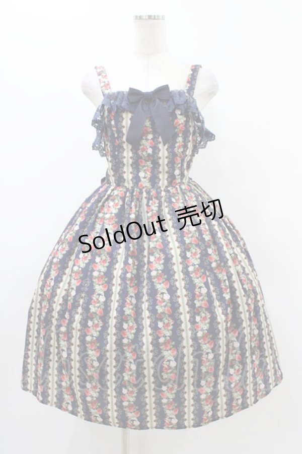 画像1: axes femme kawaii / ローズベリーガーデンジャンスカ M ネイビー H-25-11-18-1021-AX-OP-NS-ZH (1)