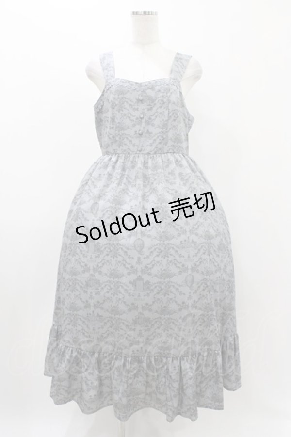 画像1: m petit by misako / MSKトワルドジュイジャンパースカート LL グレー H-25-11-18-1022-LO-SK-NS-ZH (1)