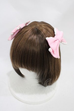 画像: Angelic Pretty / Carnival Little Star Twinリボンクリップ  ピンク H-25-11-18-1003-AP-AC-NS-ZH