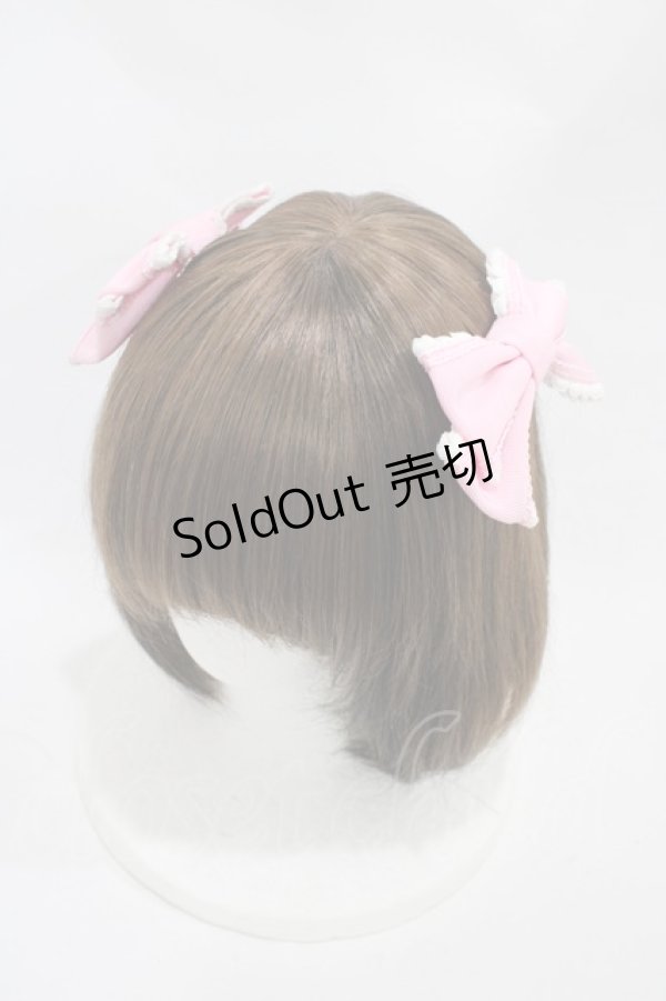 画像1: Angelic Pretty / Carnival Little Star Twinリボンクリップ  ピンク H-25-11-18-1003-AP-AC-NS-ZH (1)