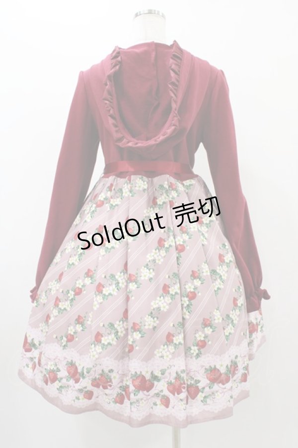 画像2: axes femme kawaii / いちご柄カットワンピース M レッド H-25-11-18-1027-AX-OP-NS-ZH (2)