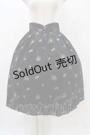 画像: axes femme / 総刺繍ベロアスカート M ブラック H-25-11-18-1028-AX-SK-NS-ZH