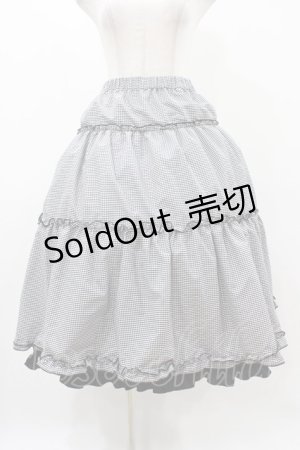 画像: m petit by misako / NINA'S RVパニエスカート L ブラック/ブラックギンガムリバーシブル H-25-11-18-1029-LO-SK-NS-ZH