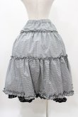 画像2: m petit by misako / NINA'S RVパニエスカート L ブラック/ブラックギンガムリバーシブル H-25-11-18-1029-LO-SK-NS-ZH (2)