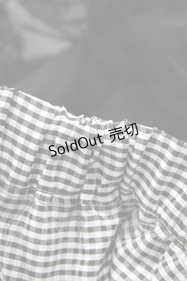 画像5: m petit by misako / NINA'S RVパニエスカート L ブラック/ブラックギンガムリバーシブル H-25-11-18-1029-LO-SK-NS-ZH (5)