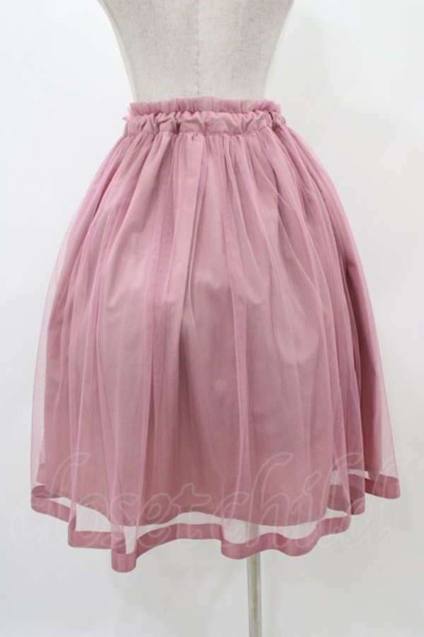 画像2: F&A / グログランリボン使いチュールスカート Free PINK H-25-11-18-1031-LO-SK-NS-ZH (2)