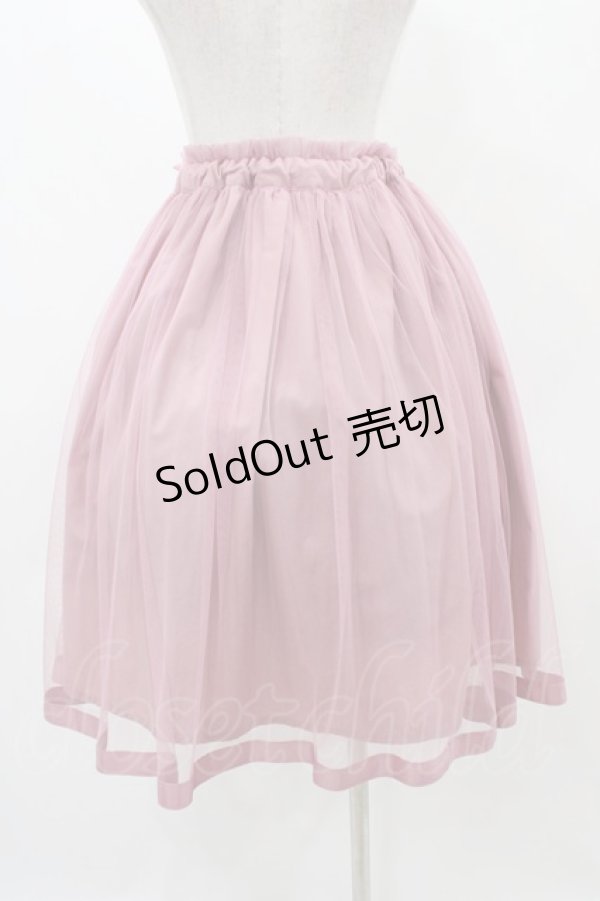 画像2: F&A / グログランリボン使いチュールスカート Free PINK H-25-11-18-1031-LO-SK-NS-ZH (2)