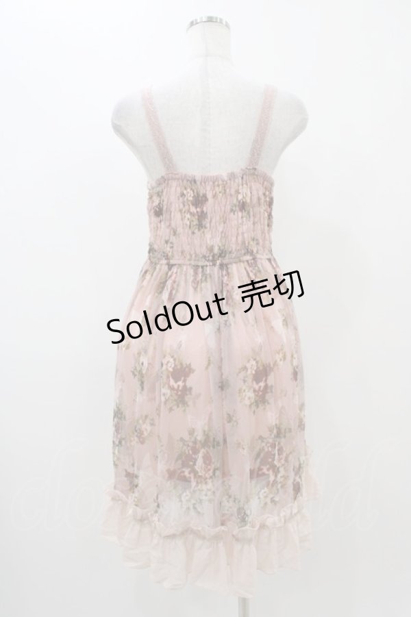 画像2: axes femme / 蝶プリントワンピース M ピンク H-25-11-18-1034-AX-OP-NS-ZH (2)