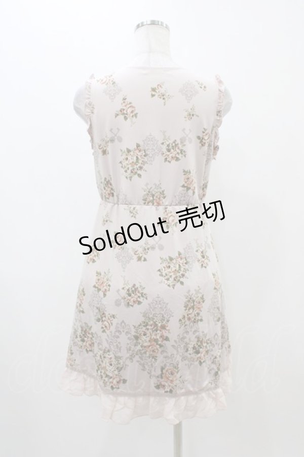 画像2: axes femme / パネル花柄チュニックワンピース M ピンク H-25-11-18-1035-AX-OP-NS-ZH (2)