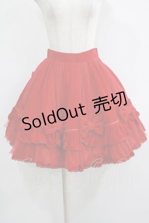 画像: Angelic Pretty / ロイヤルリボンスカート Free レッド H-25-11-19-003-AP-SK-NS-ZH