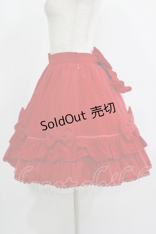 画像2: Angelic Pretty / ロイヤルリボンスカート Free レッド H-25-11-19-003-AP-SK-NS-ZH (2)