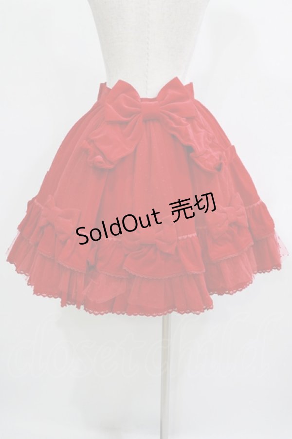 画像3: Angelic Pretty / ロイヤルリボンスカート Free レッド H-25-11-19-003-AP-SK-NS-ZH (3)