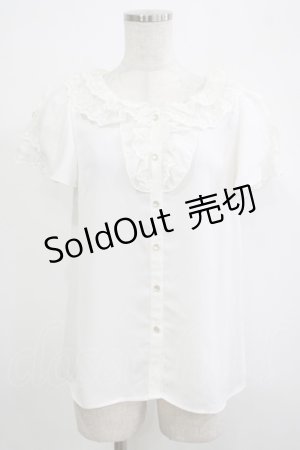 画像: axes femme kawaii / フリリーブラウス M オフ H-25-11-19-037-AX-BL-NS-ZH